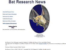 Tablet Screenshot of batresearchnews.org